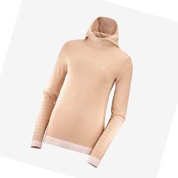 Salomon ESSENTIAL WOOL Póló Női Bézs | HU 3061KOR